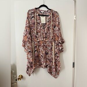 A.L.C. | NWT Beach Cover up dress in abstract floral M/L